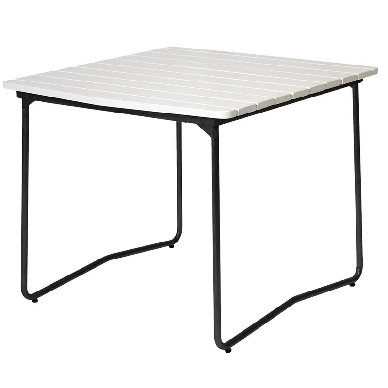Lågt pris Bord B31 84 Vitlackad ek / svart stativ